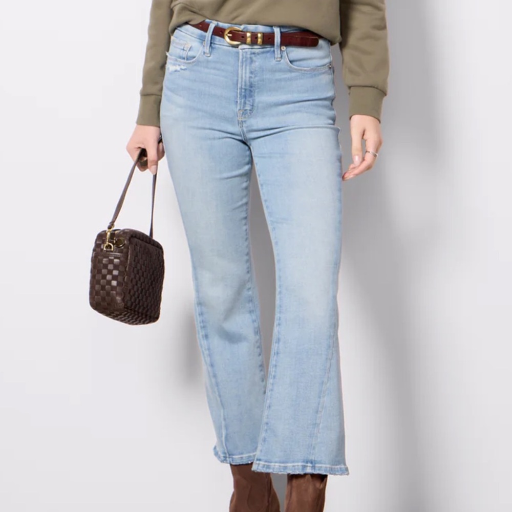 Good American Good Legs Crop Mini Bootcut